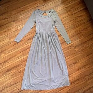 Sunday in Brooklyn Anthropologie Black White Micro Stripe Maxi Dress SZ S New